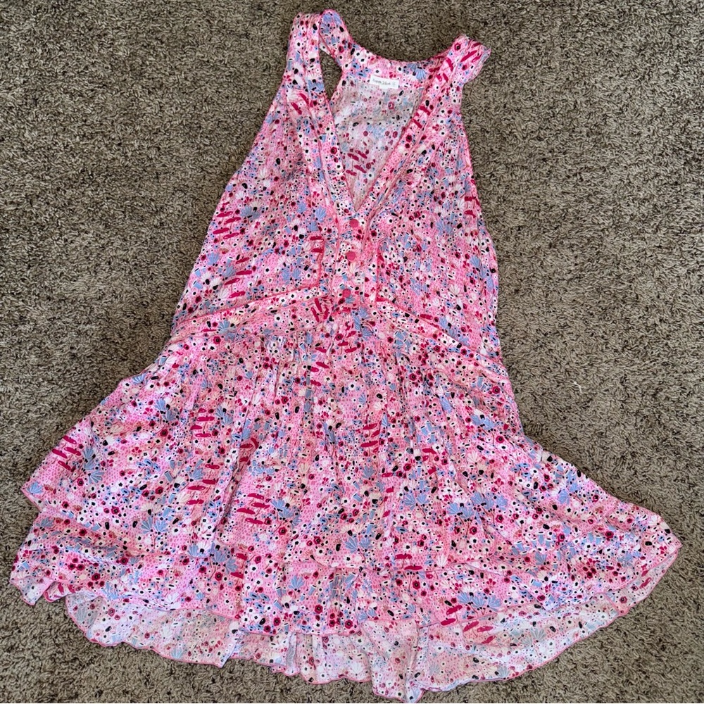 Poupette St Barth Pink Floral Tank Top Dress Medium